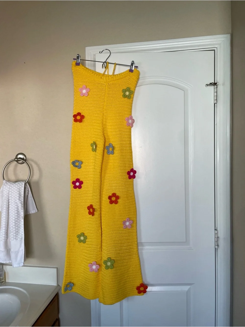Fashion Nova Yellow Crochet Matching Set